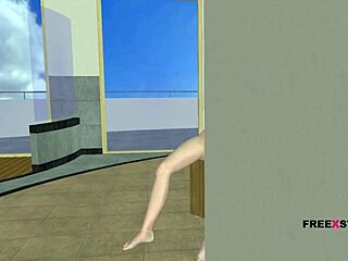 Cute Teen Girl In 3D Anime Masturbates With Banana