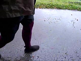 Stockings in outdoor setting