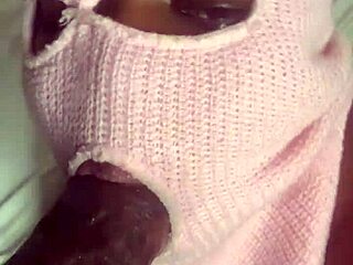 Thick ebony takes big black cock doggy style from her ex boyfriend