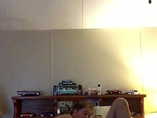 Fucking my wife with toys on the bed