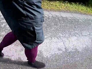 Stockings in outdoor setting