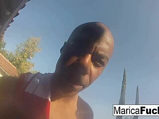 Marica the house jacker enjoys BBC from Chris Cock in hardcore action.