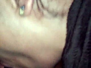 Sloppy sucking in the car leads to swallowing