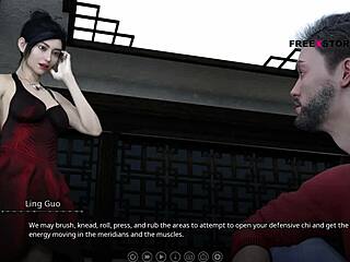 Ling and leyala massage atlas, turning into threesome sex