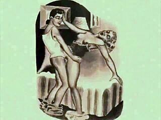 Vintage Erotic Illustrations From Antique Anime Cartoons