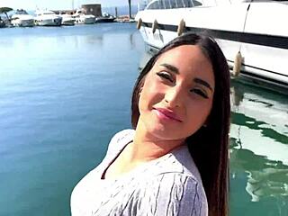 sarah, 21, gets facial cumshot on small tits in saint tropez?