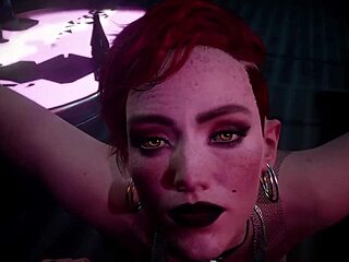 cyberpunk 2077 braindance features cute lesbian sex with tits and ass in cartoon style 😘