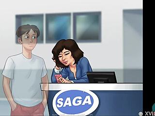 getting blown by hot brunette teen in summertime saga 😘