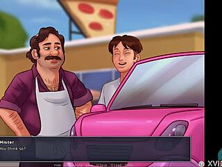 getting blown by hot brunette teen in summertime saga 😘