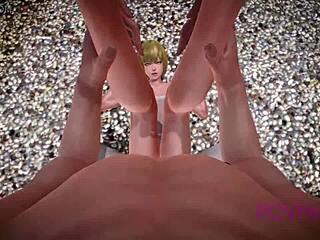 Helpful Fox Senko-san Cosplay in 3D Anime Maid Outfit Parody