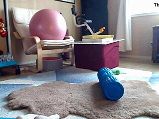 Aurora Willows stretches seductively in tight skirt and socks