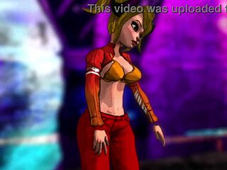 sweet sweet brandies slim thick curvy booty in 3d cartoon hentai action