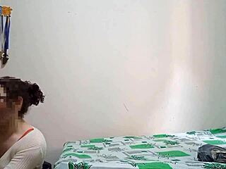 Giving delicious anal to hairy old man in lingerie.