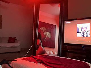 busty ebony milf nyla storm chats with lover