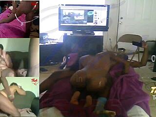 Thick Ebony Amateur Milf Enjoys Intense Hood Action