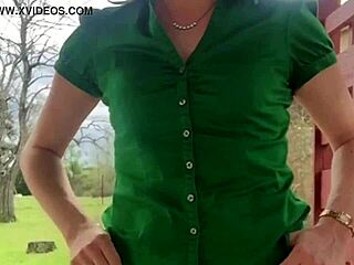 St patricks day she changes clothes and soaks her jeans