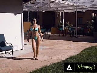 Latina Stepmom Queenie Sateen And Bff Vanessa Sky Take Turns With Stepson's Big Dick