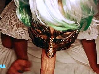 yo, she sucks me off and begs for doggy-style surprise! 😜