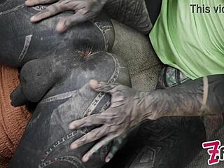 Extreme sissy anal stretching with tattooed femdom fisting hard