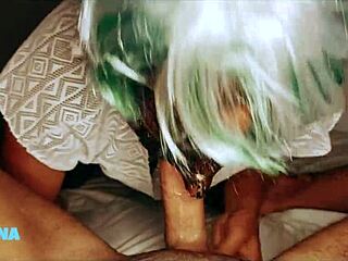 yo, she sucks me off and begs for doggy-style surprise! 😜