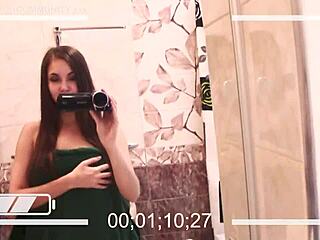 Haha Ex Girlfriend Strips Desperately in Bathroom for New Boyfriend POV