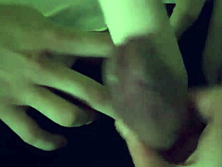 Gay Couple Engages In Frottage Handjob Using Strap On Toy