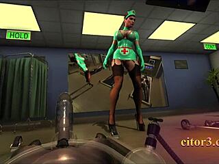 Citor3 3D VR Game, Latex Nurses Pumpin’ Seamen with Vacuum, So Wild