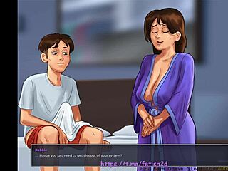 i saw her masturbating and helped her cum in this taboo scene