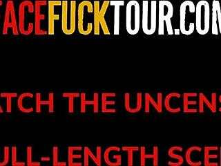 lisi kitty gags hard in homemade throat fuck