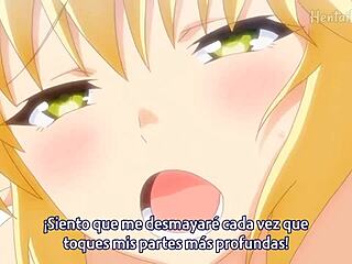 Blonde hentai chica seduces with beachside charm and allure