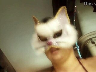 Masked Slave Delivers Intense Blowjob and Doggy Action