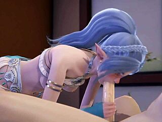 Booked a hotel room with an elf for wild 3D hentai action.