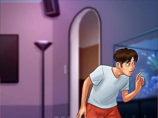 Blonde Gets Facial in Summertime Saga