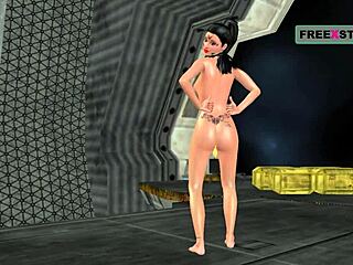 Animated 3D Cute Indian Bhabhi Gives Sexy Poses While Masturbating With Banana