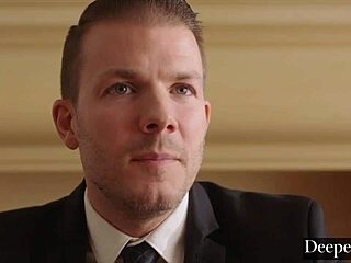 Demi feels deep submission as secretary dominated with spanking and riding