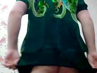 Young gay sissy BBW shemale rides big cock in homemade hardcore. Cumming with massive load