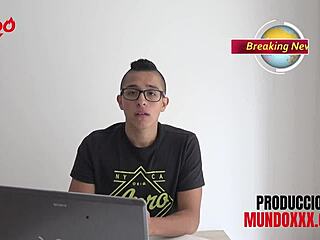 Reporter With Foot Fetish Fucks Blonde Model In Doggy Style And Facial