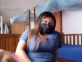 Real Homemade Porn of Nurses: Dirty Old Nurse Skips Work for Amateur Filming