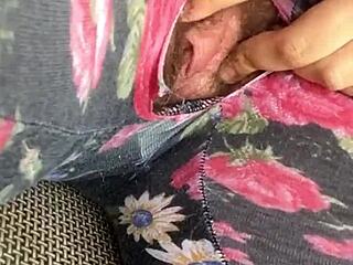 Teasing my lil pussy to squirt real hard, oops!