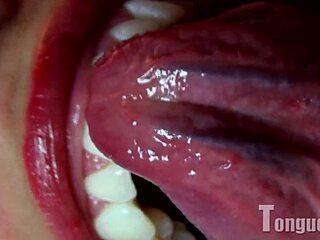 Franceska Explores Tongue Fetish in French Style