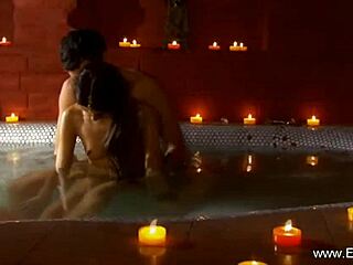 Erotic foot massage between indian couple