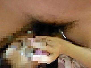 the mature woman who loves cocks eagerly licked when i made her give a blowjob