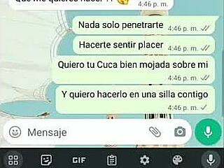 hot whatsapp chat with tati leads to office fucking