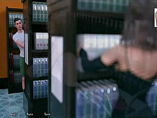 being a dik chick route 44, kissing isabella passionately in library