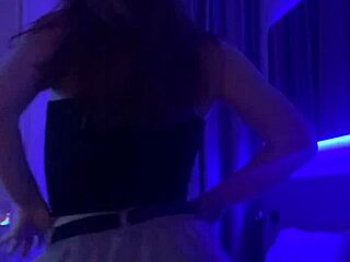 The redheaded beauty plays with her sweet pussy