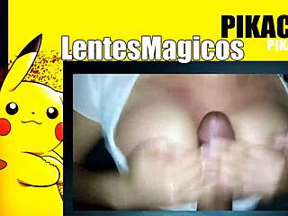 Mexican girl with glasses learns sucking