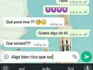 hot whatsapp chat with tati leads to office fucking