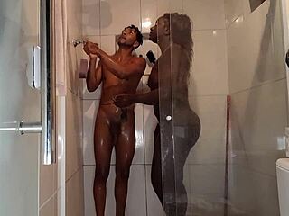 Delicious Encounter In The Bathroom With Sheer Or Red