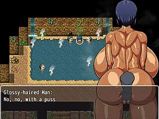 Tanned girl Natsuki in hentai gangbang