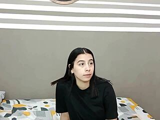 snuck into his room pretending to be scared just to seduce him for tight pussy action